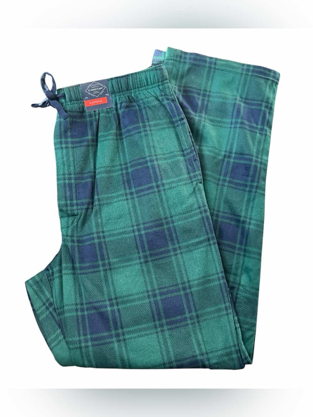 St. John’s Bay Men’s Flannel Plaid Pajama Pants M NWT